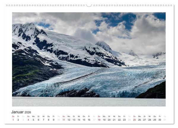 Produktbild: ALASKA Gletscher EIS (Wandkalender 2026 DIN A2 quer), CALVENDO Monatskalender