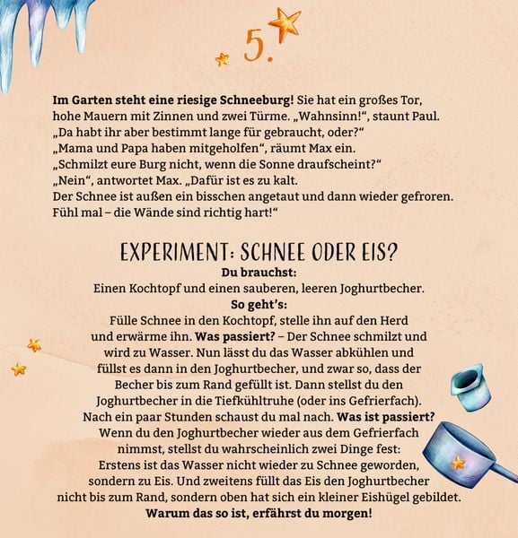 Produktbild: Zettel-Adventskalender &ndash; Aufregende Winterferien in den Bergen