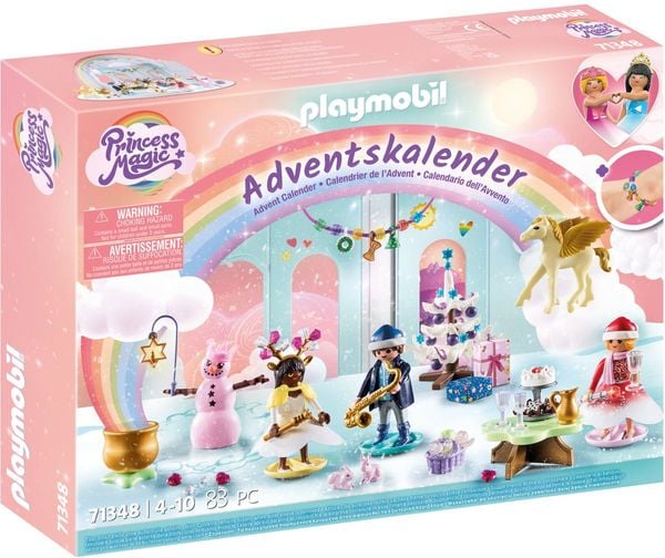 PLAYMOBIL 71348 - Princess Magic - Adventskalender Weihnachtsfest unter dem Regenbogen