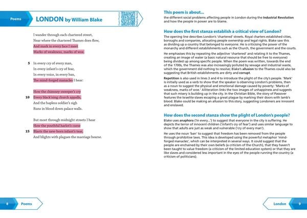 Produktbild: AQA Poetry Anthology Power and Conflict Revision Guide