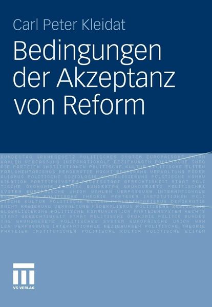 Produktbild: Bedingungen der Akzeptanz von Reform