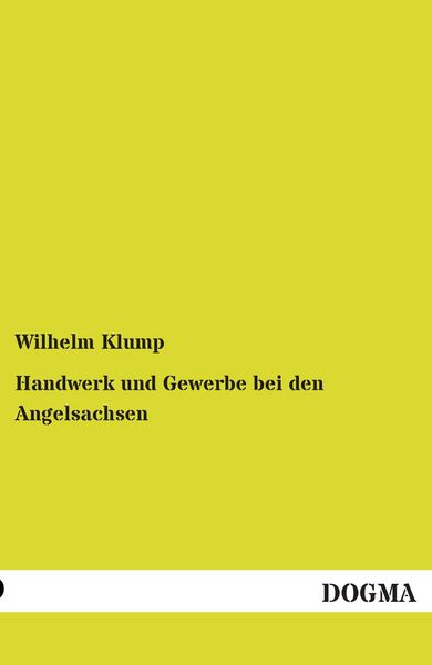 Produktbild: Handwerk und Gewerbe bei den Angelsachsen