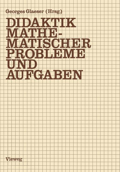 Produktbild: Didaktik mathematischer Probleme und Aufgaben