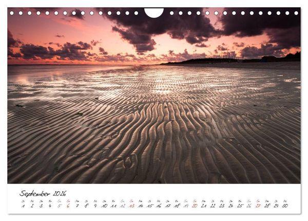 Produktbild: F&ouml;hrweh - Stimmungsvolle Nordsee Bilder (Wandkalender 2026 DIN A4 quer), CALVENDO Monatskalender