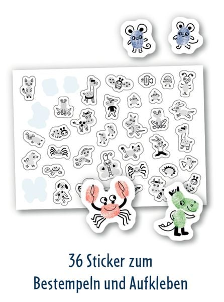 Produktbild: Mein gr. Bastelset: Fingerstempeln (Mini-K&uuml;nstler)