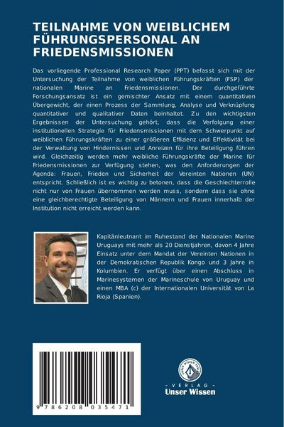 Produktbild: Teilnahme von Weiblichem F&uuml;hrungspersonal An Friedensmissionen