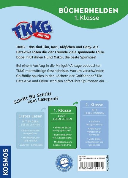 Produktbild: TKKG Junior, B&uuml;cherhelden 1. Klasse, Die Minigolf-Mission