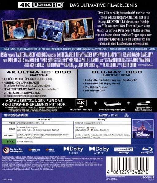 Produktbild: Geistervilla (4K Ultra HD) (+ Blu-ray)
