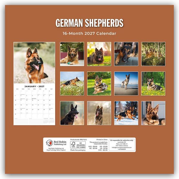 Produktbild: German Shepherds &ndash; Deutscher Sch&auml;ferhund 2027 &ndash; 16-Monatskalender