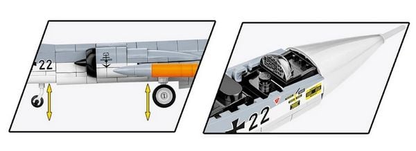 Produktbild: COBI Armed Forces 5907 - Lockheed F-104 Starfighter, Bausatz 1:48, 428 Teile