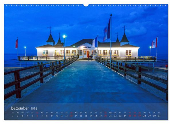 Produktbild: K&uuml;stenimpressionen von den Ostseeinseln R&uuml;gen und Usedom (hochwertiger Premium Wandkalender 2026 DIN A2 quer), Kunstdruck in Hochglanz