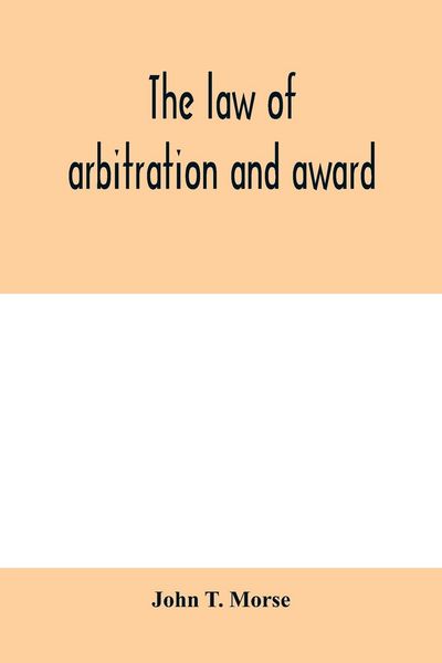 Produktbild: The law of arbitration and award