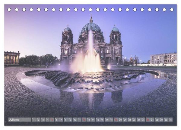 Produktbild: Berlin Citylights (Tischkalender 2026 DIN A5 quer), CALVENDO Monatskalender