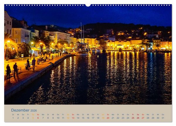 Produktbild: Kroatische Inseln - Mit dem Motorsegler unterwegs in der Kvarner Bucht (Wandkalender 2026 DIN A2 quer), CALVENDO Monatskalender