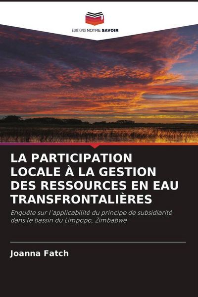Produktbild: La Participation Locale &Agrave; La Gestion des Ressources En Eau Transfrontali&egrave;res