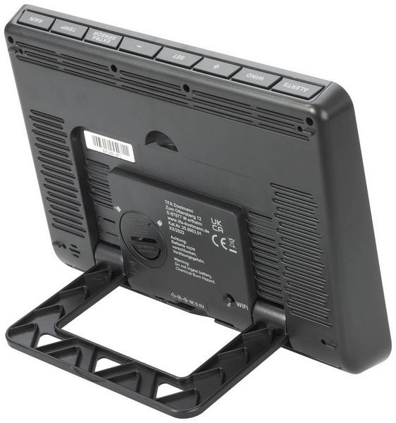 Produktbild: TFA Dostmann WLAN View Pro 35.8003.01 WLAN-Wetterstation Vorhersage f&uuml;r mit WiFi 7 Tage Anzahl Sensoren max. 4