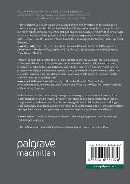 Produktbild: Contemporary Debates in Negative Theology and Philosophy