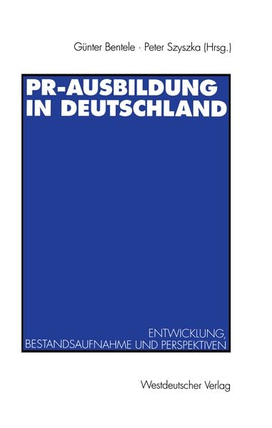 Produktbild: PR-Ausbildung in Deutschland