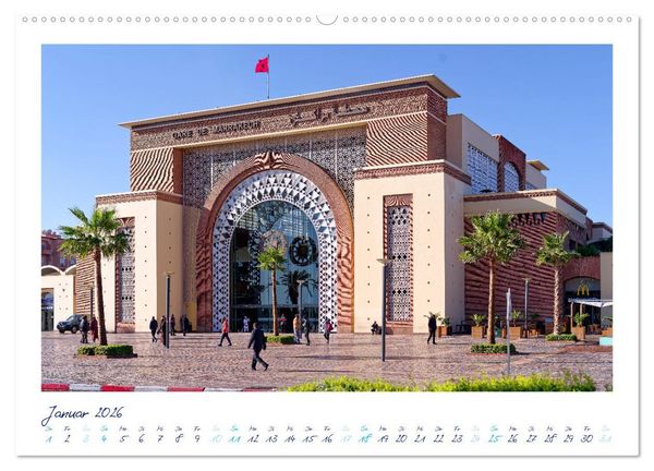 Produktbild: Marrakesch - Oase im W&uuml;stenstaub (hochwertiger Premium Wandkalender 2026 DIN A2 quer), Kunstdruck in Hochglanz