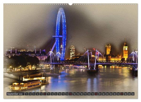 Produktbild: Traumhaftes London (Wandkalender 2026 DIN A2 quer), CALVENDO Monatskalender
