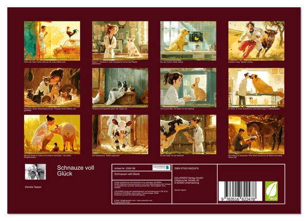 Produktbild: Schnauze voll Gl&uuml;ck (Wandkalender 2026 DIN A4 quer), CALVENDO Monatskalender