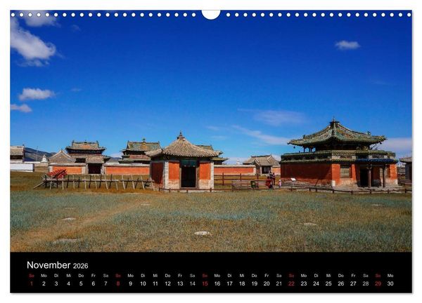 Produktbild: Mongolei - Zwischen Mittelalter und Moderne (Wandkalender 2026 DIN A3 quer), CALVENDO Monatskalender
