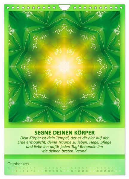 Produktbild: Light Energy Mandalas - Kalender - Vol. 2 (Wandkalender 2027 DIN A4 hoch), CALVENDO Monatskalender