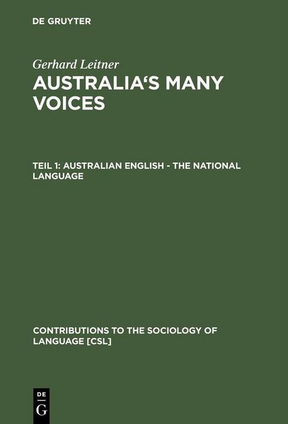 Produktbild: Australian English - The National Language