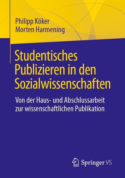 Produktbild: Studentisches Publizieren in den Sozialwissenschaften