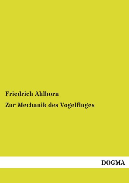 Produktbild: Zur Mechanik des Vogelfluges