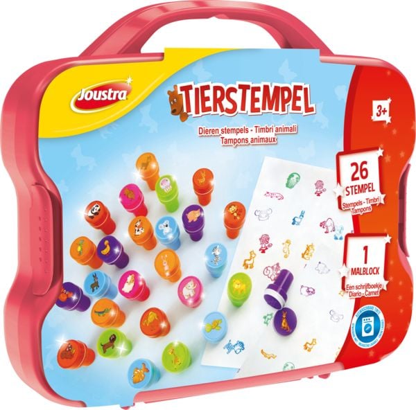 Produktbild: Joustra Kreativkoffer Tierstempel Kunststoffkoffer