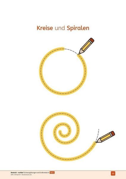 Produktbild: Deutsch - na klar! Schwung&uuml;bungen und Grafomotorik Teil 1