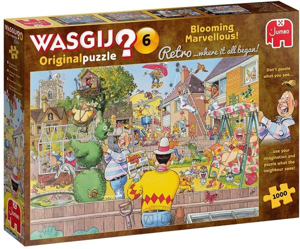 Jumbo, Wasgij, Retro Original 6 - Blooming Marvellous!, Unique Collectable  Jigsaw Puzzle for Adults, 1,000 Piece