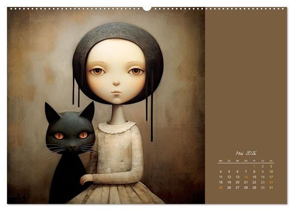Produktbild: Die Katze - mein Freund (hochwertiger Premium Wandkalender 2026 DIN A2 quer), Kunstdruck in Hochglanz