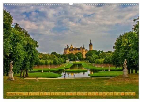 Produktbild: Schloss Impressionen - Residenz- und Landeshauptstadt Schwerin (hochwertiger Premium Wandkalender 2026 DIN A2 quer), Kunstdruck in Hochglanz