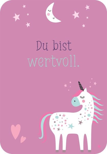 Produktbild: Mutmachkarten &ndash; Einhorn