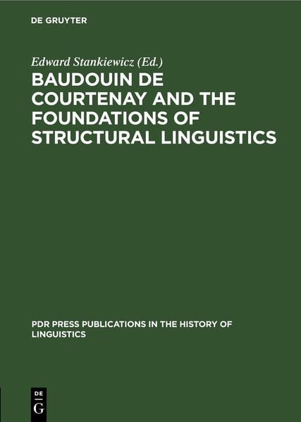 Produktbild: Baudouin de Courtenay and the Foundations of Structural Linguistics