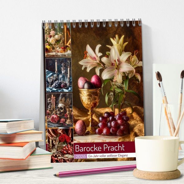 Produktbild: Barocke Pracht (Tischkalender 2026 DIN A5 hoch), CALVENDO Monatskalender