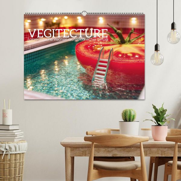 Produktbild: Vegitecture. Fotorealistische Visionen architektonischer Details (Wandkalender 2027 DIN A2 quer), CALVENDO Monatskalender