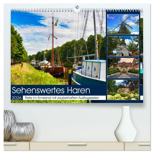 Sehenswertes Haren (hochwertiger Premium Wandkalender 2026 DIN A2 quer), Kunstdruck in Hochglanz