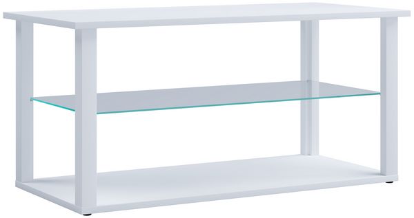 Produktbild: Holz Sofatisch Couchtisch Glas Tisch Wanilo L