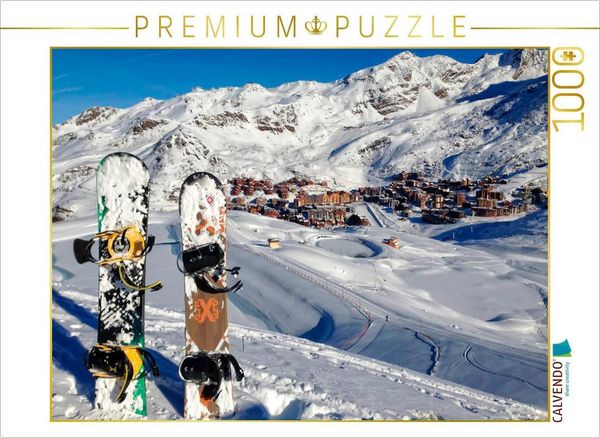 CALVENDO Puzzle Snowboard - so cool | 1000 Teile Lege-Größe 64x48cm Foto-Puzzle für glückliche Stunden