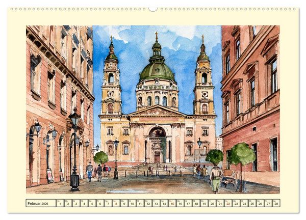 Produktbild: Reise durch Ungarn (Wandkalender 2026 DIN A2 quer), CALVENDO Monatskalender