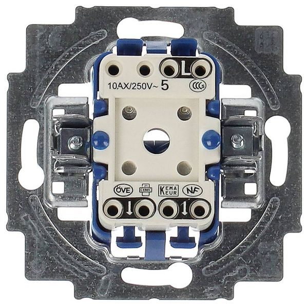 Produktbild: Busch-Jaeger Einsatz Serienschalter, Wippe Reflex SI, Reflex SI Linear Enzianblau (RAL 5010) 2000/5 US 1 St.