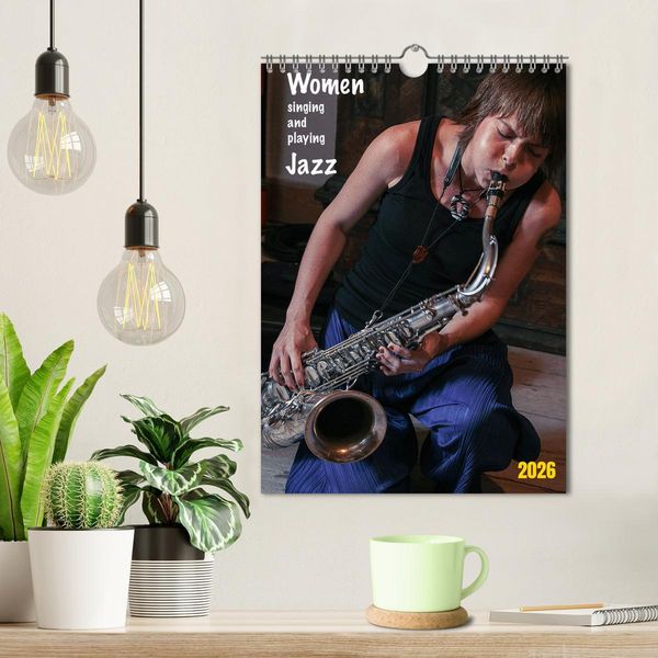 Produktbild: Women singing and playing Jazz (Wandkalender 2026 DIN A4 hoch), CALVENDO Monatskalender