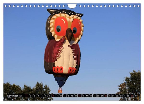 Produktbild: Ballonfahren - Die Stille nach dem Start (Wandkalender 2026 DIN A4 quer), CALVENDO Monatskalender