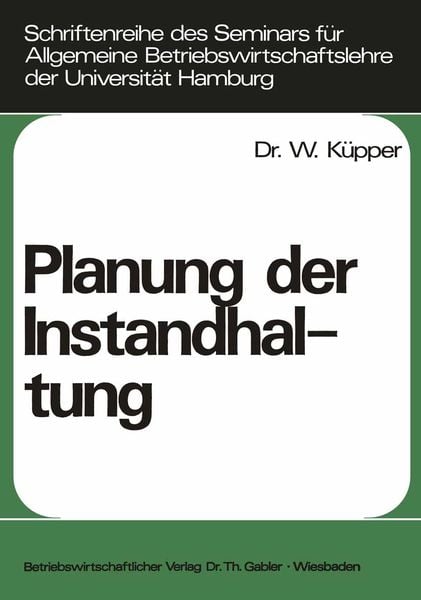 Produktbild: Planung der Instandhaltung