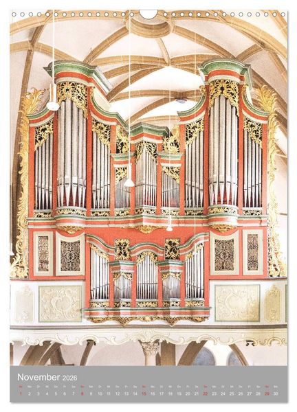 Produktbild: Barock Orgeln, K&ouml;niginnen der Instrumente (Wandkalender 2026 DIN A3 hoch), CALVENDO Monatskalender