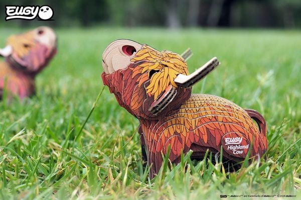 Produktbild: EUGY - 3D Bastelset Hochlandrind