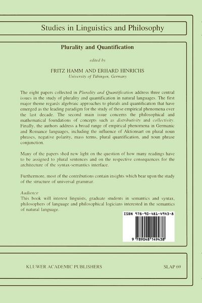 Produktbild: Plurality and Quantification